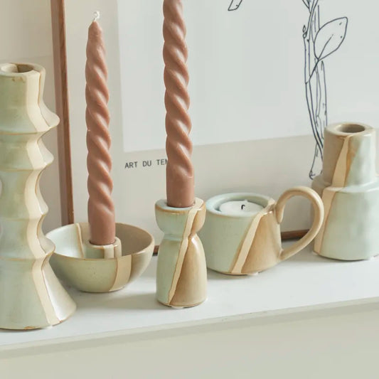 Nordic Ceramic Candlestick